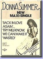 Donna Summer in a promo for a new Maxi-single